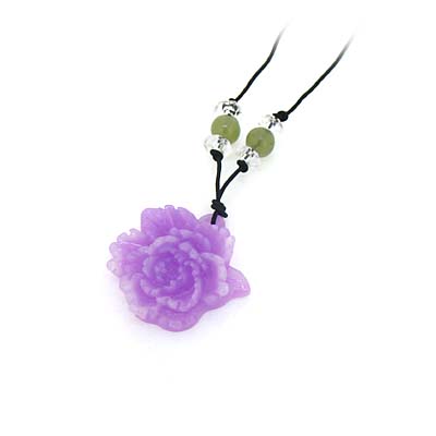 國花紫牡丹項(xiàng)鏈