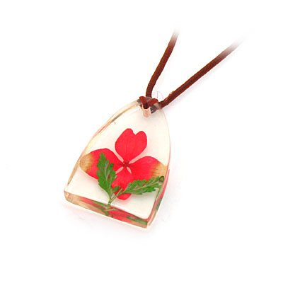 步步高真花透明琥珀項(xiàng)鏈