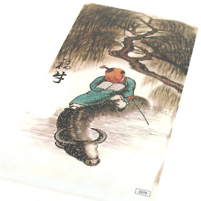 小牧童放牛娃中國風(fēng)手機(jī)夜光包機(jī)膜