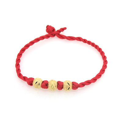 金色轉(zhuǎn)運珠紅繩手鏈紅繩產(chǎn)品