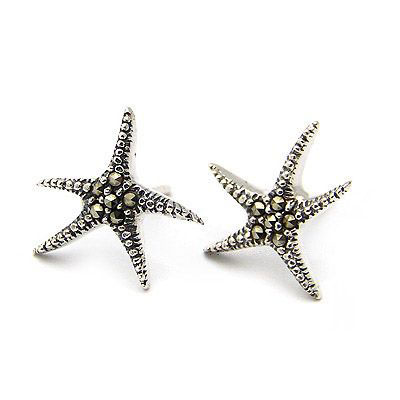 個(gè)性海星泰銀耳釘飾品