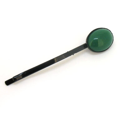 綠色黑邊高質感發(fā)飾品/純色韓式發(fā)夾邊夾