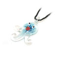 藍(lán)色小章魚(yú)琉璃墜