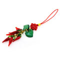 個(gè)性火紅辣椒小掛件/熱賣中國(guó)結(jié)小飾品批發(fā)