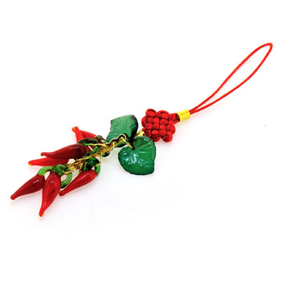 個(gè)性火紅辣椒小掛件/熱賣(mài)中國(guó)結(jié)小飾品批發(fā)